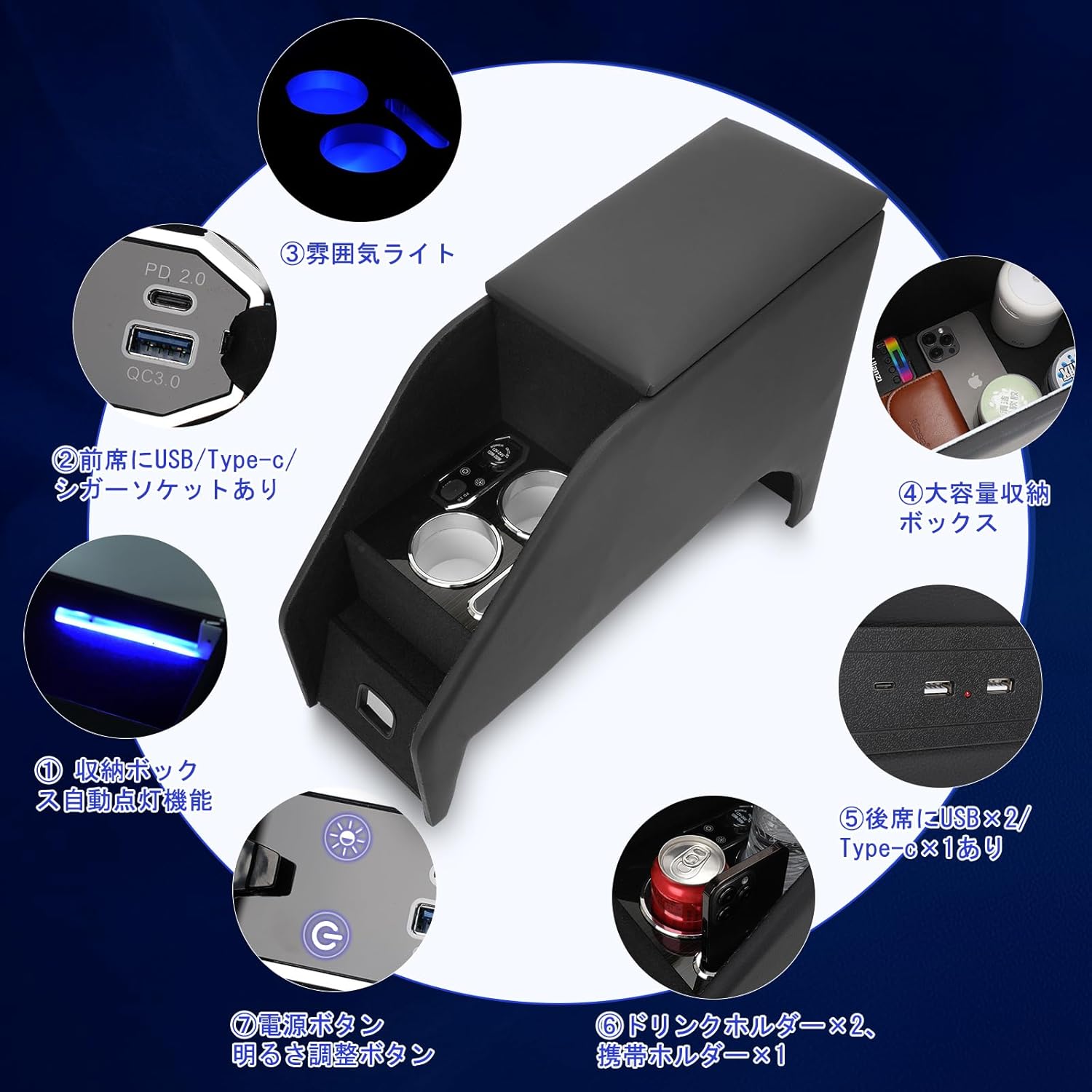 【5/31限定ポイント5倍】セレナc28コンソールボックスアームレストコンソールe-power