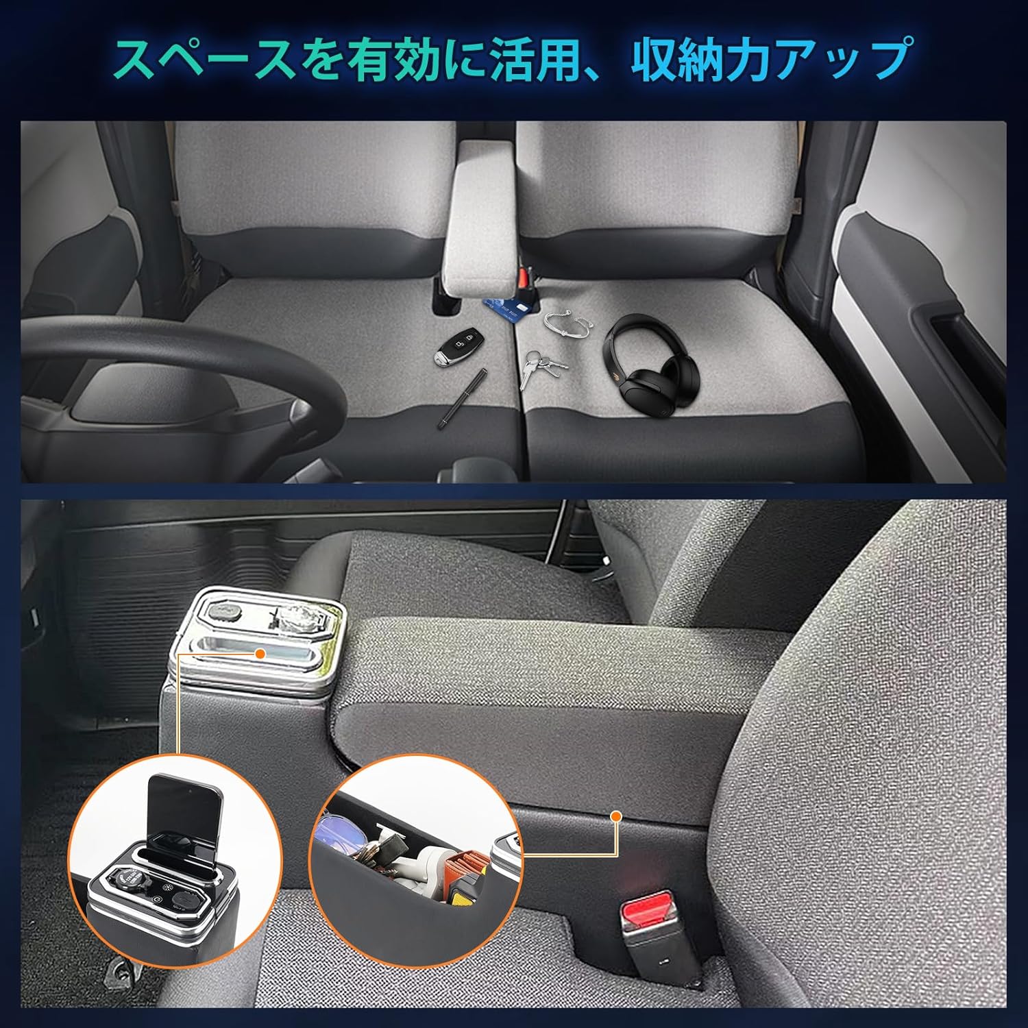 【9/2限定ポイント3倍】N-BOXJF5パーツコンソールボックス車収納カー用品カスタムパーツ内装N-BOXNBOXカスタムJF3JF4JF5JF6